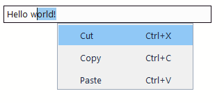 WUI Input control